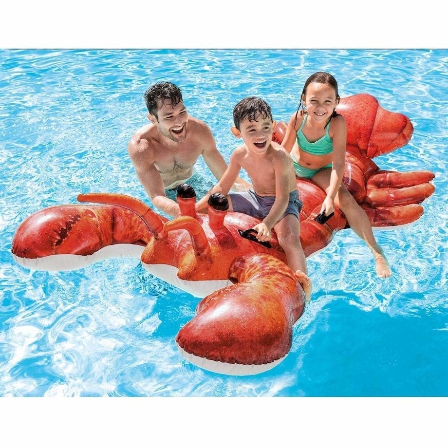 Wyspa do pływania homar, oryginalny materac dmuchany do wody