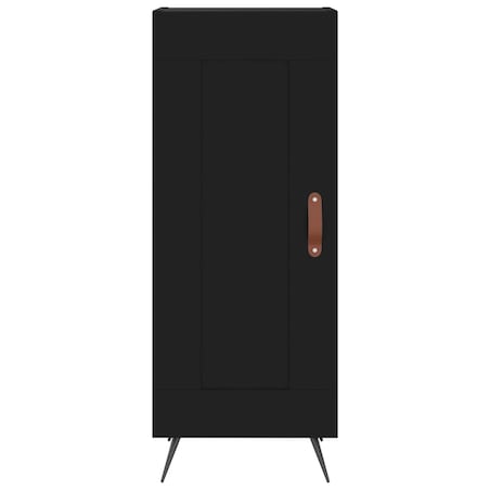 vidaXL Szafka, czarna, 34,5x34x90 cm, materiał drewnopochodny