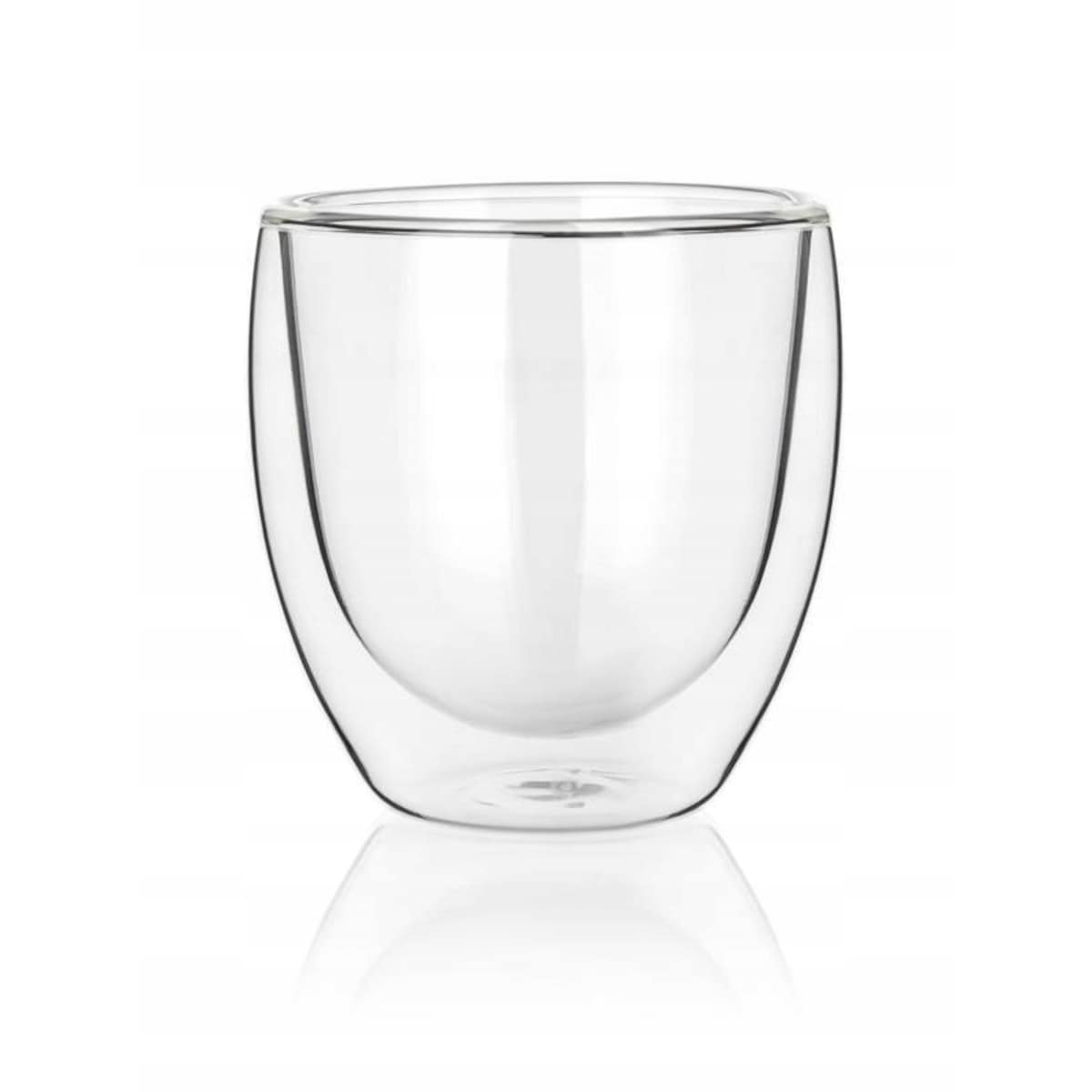 SZKLANKA BEZ UCHA podwójna ścianka termiczna 250 ml na herbatę kawę prezent