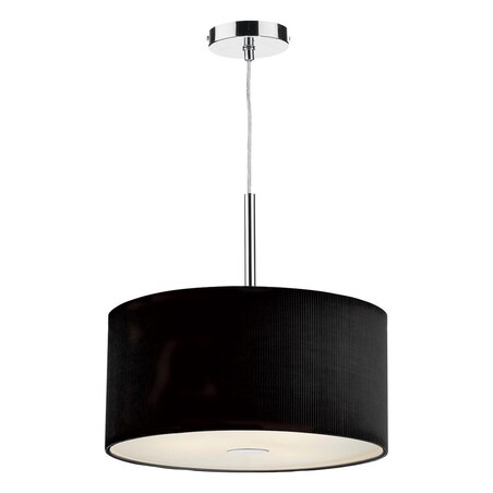 Lampa wisząca Zaragoza ZAR1022 Dar Lighting do przedpokoju srebrna biała czarna