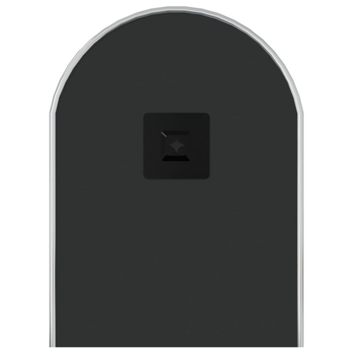 vidaXL Lustro ścienne, srebrne, 60x25 cm, owalne