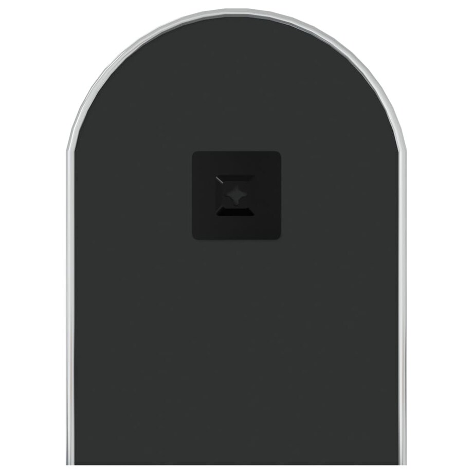 vidaXL Lustro ścienne, srebrne, 60x25 cm, owalne