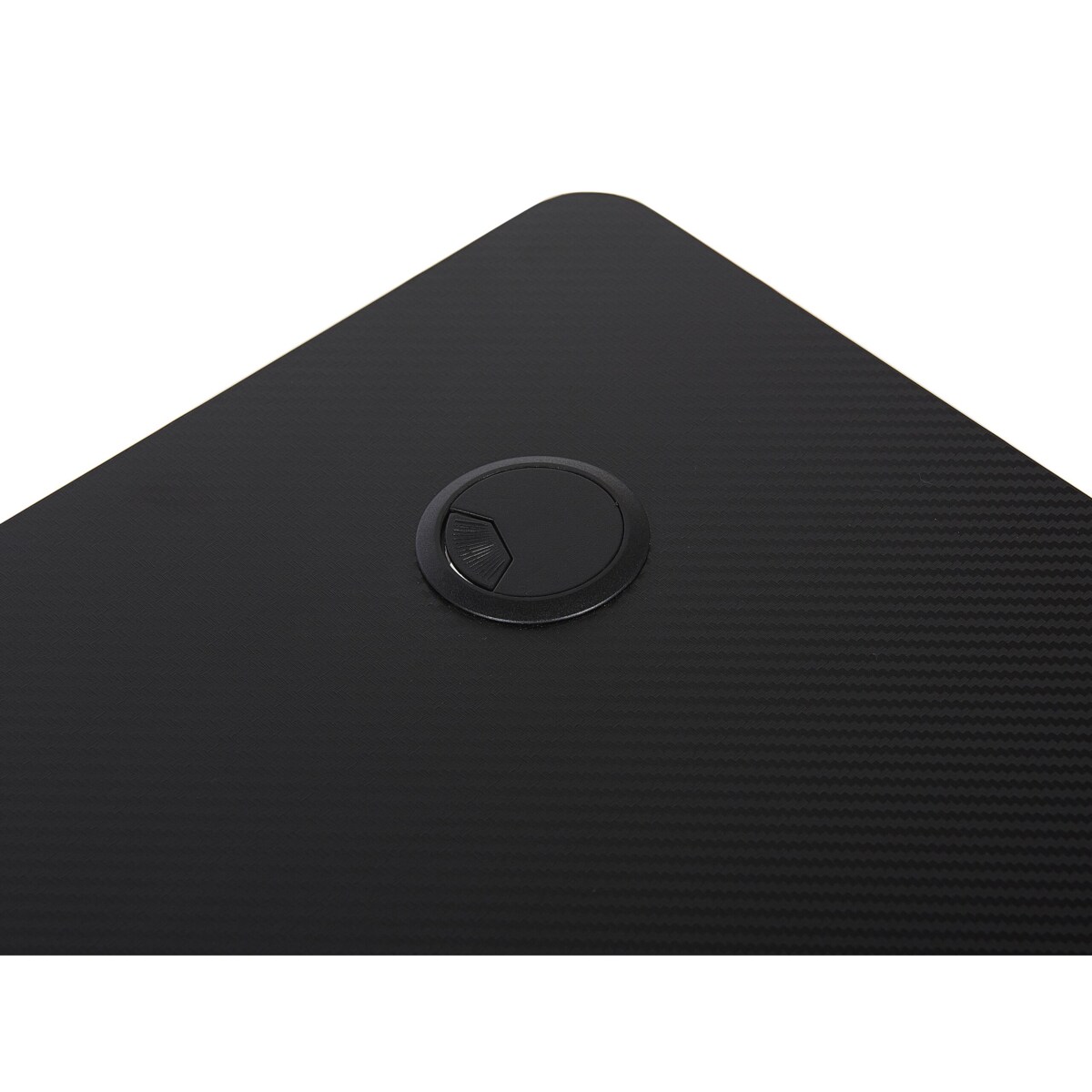 Biurko gamingowe RGB LED regulowane manualnie 120 x 60 cm czarne DURBIN