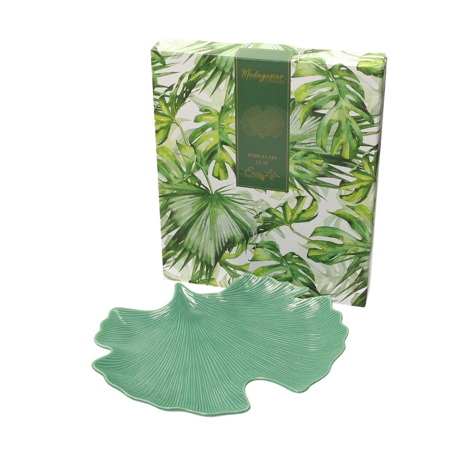 Półmisek Jungle Leaves 35cm light green, 35 x 29 x 3 cm