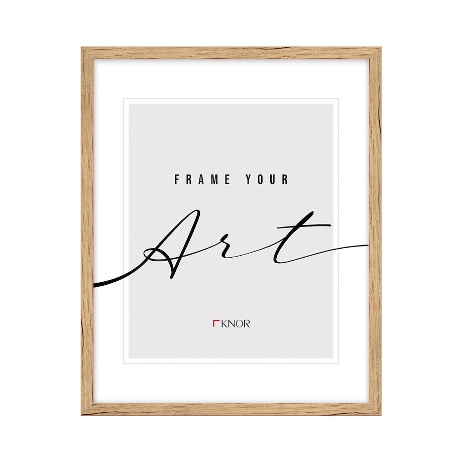 Ramki, 30x40 cm, ramka na zdjęcie, Knor - beżowe ramki do zdjęć i plakatów, dekor drewna