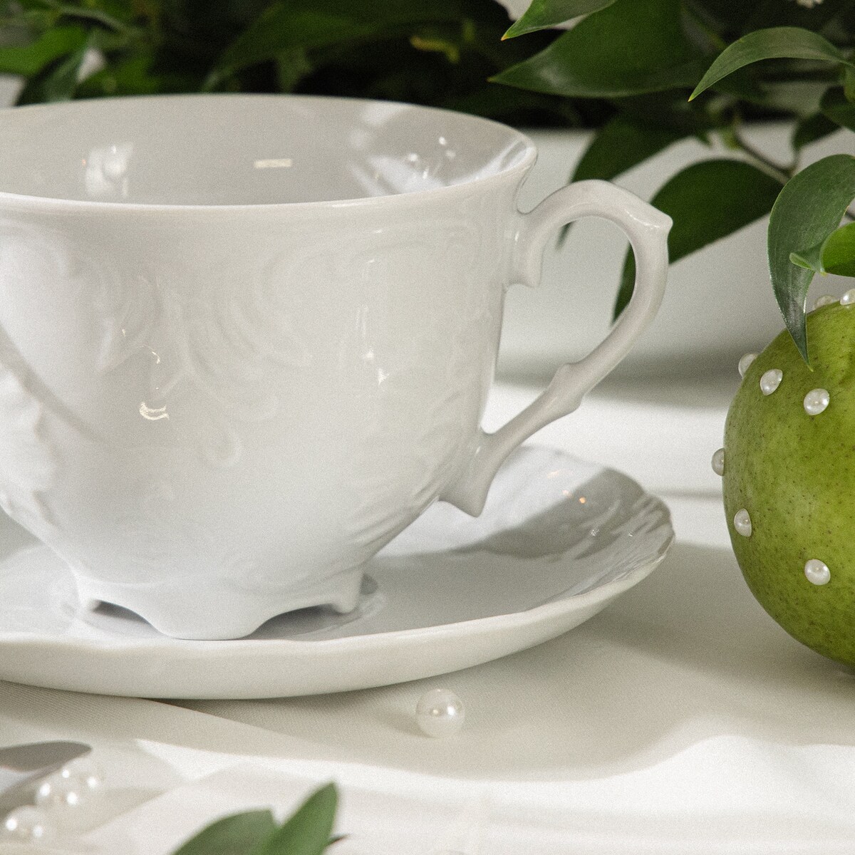 Konsimo ROCOCO MARIA Bulionówka ze spodkiem 6 szt.