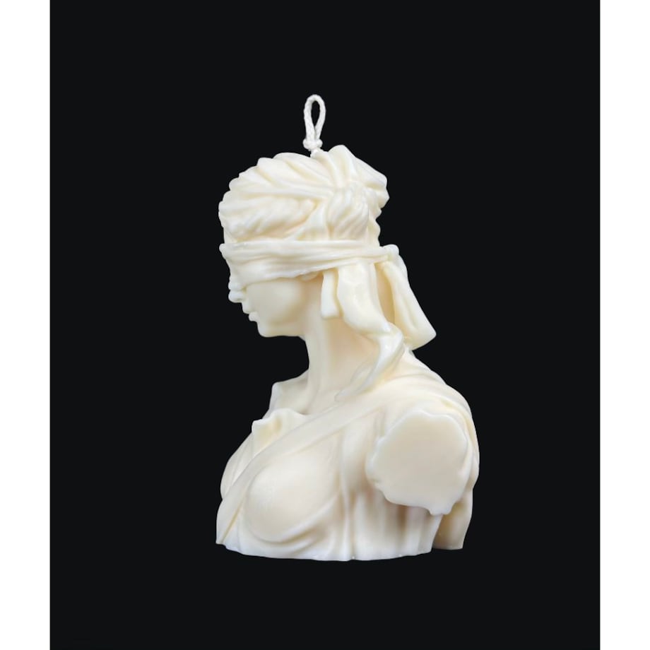 Świeca sojowa Margot L w formie dekoracyjnego popiersia – elegancka ozdoba do stylowych wnętrz