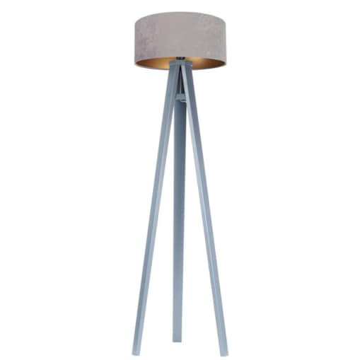 Lampa stojąca HOME 40 szara/złota/szara