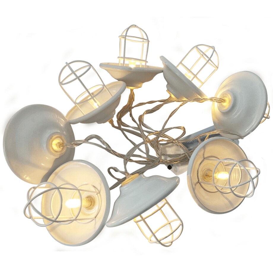 Dekoracyjny łańcuch na baterie do pokoju 10 LED 2,1m do pokoju ciepła