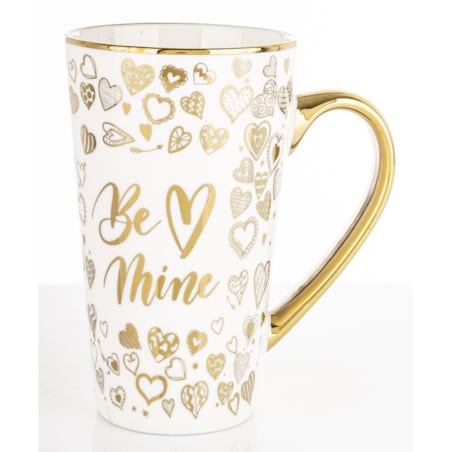 Kubek porcelanowy 450 ml FOR YOU 14,5x13x8,5 cm złoty