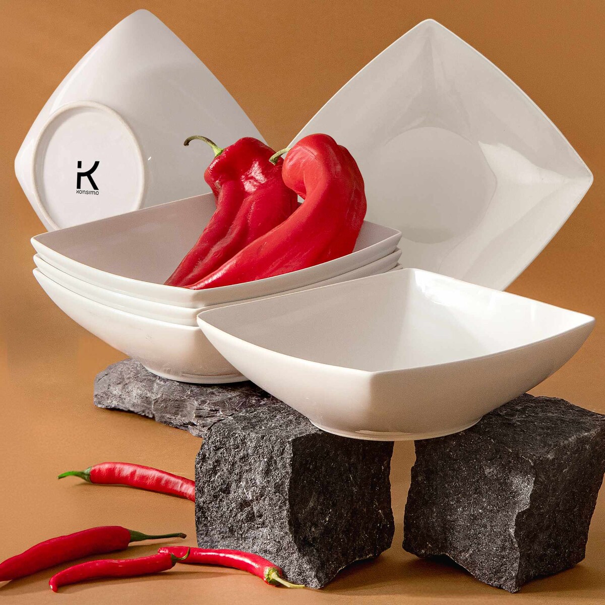 Konsimo EPIRI Talerz głęboki 6szt.