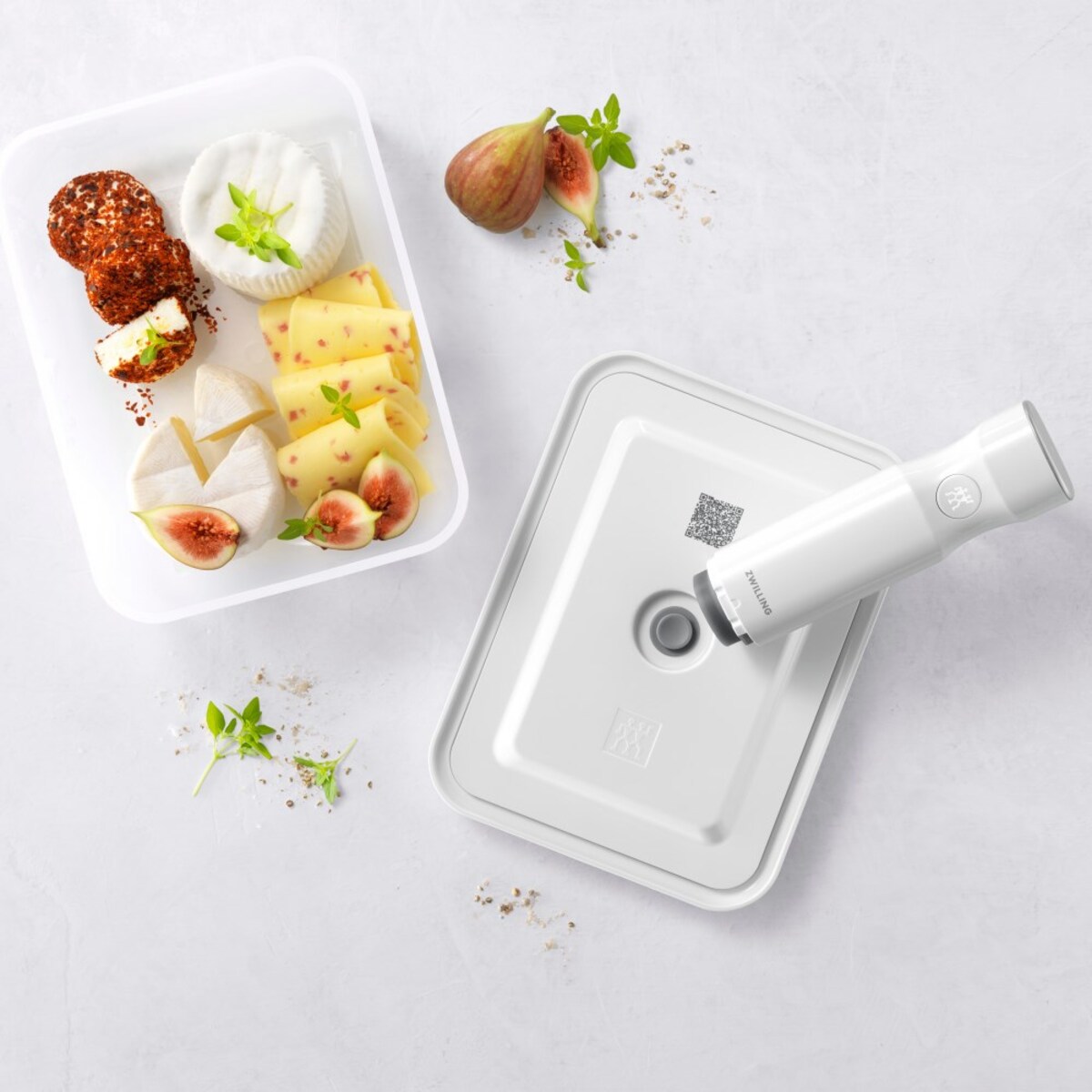 Plastikowy pojemnik do przechowywania Zwilling Fresh & Save - 2 ltr, Szary