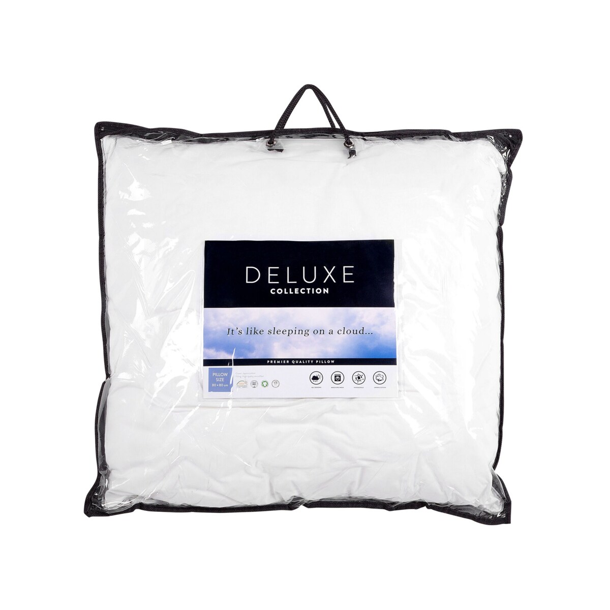 Zestaw 2 poduszek poliestrowych niskich 50 x 60 cm DIRAN