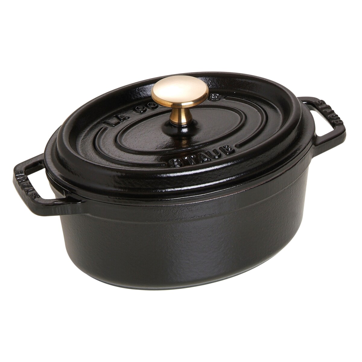 Garnek żeliwny owalny Staub - 1 ltr, Czarny