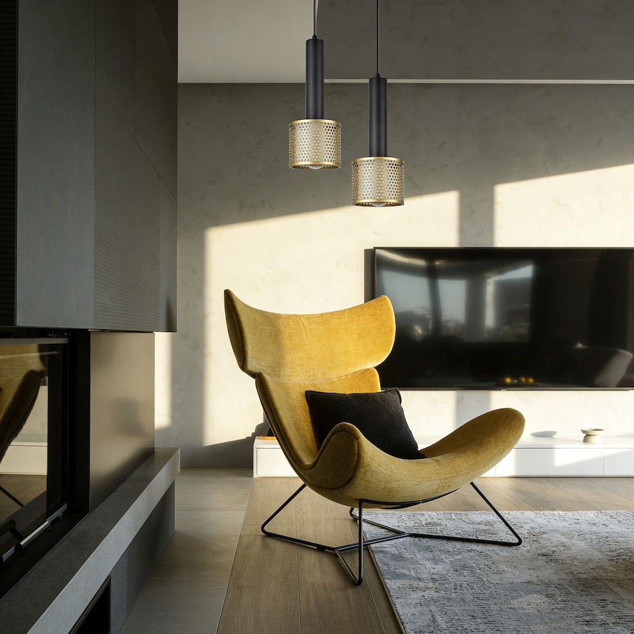 Lampa wisząca Light Prestige Amo czarny 1 x E27 1 szt.