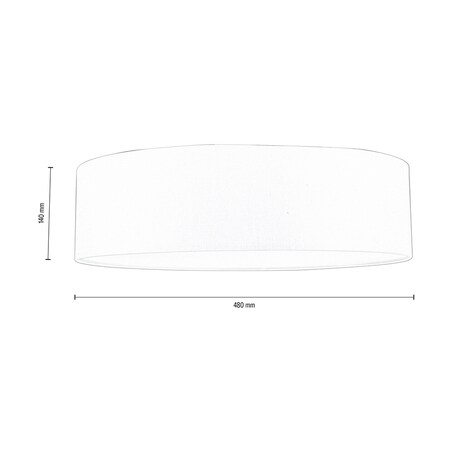 Lampa Sufitowa BRITOP Lighting 4xE27 Max.25W Subtelna Biała Tkanina, Polski Producent, 1 szt.