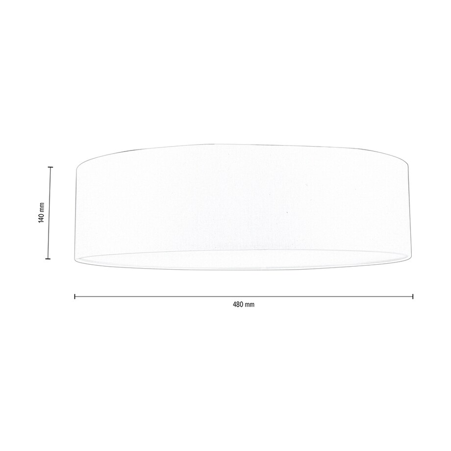 Lampa Sufitowa BRITOP Lighting 4xE27 Max.25W Subtelna Biała Tkanina, Polski Producent, 1 szt.