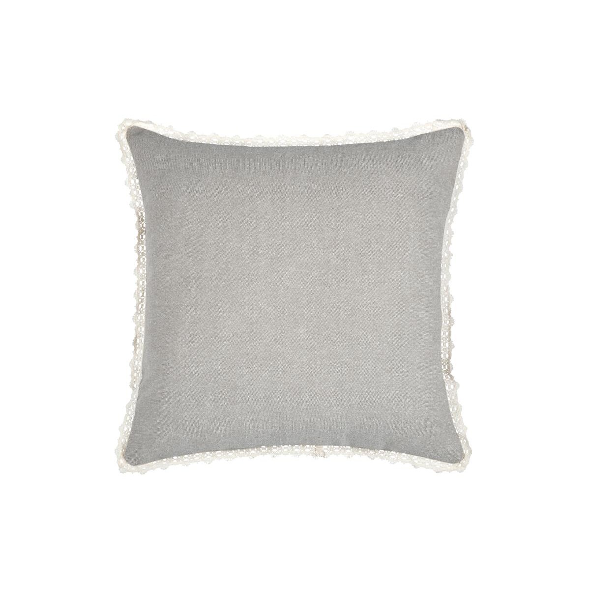 Poduszka dekoracyjna CLARINE z koronką, 40 x 40 cm