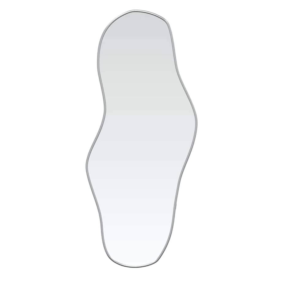 vidaXL Lustro ścienne, srebrne, 60x25 cm