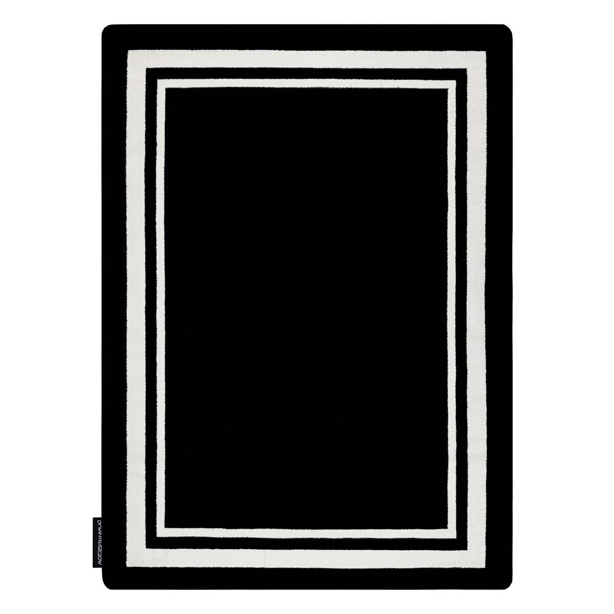 Dywan HAMPTON Border ramka czarny 160x220 cm