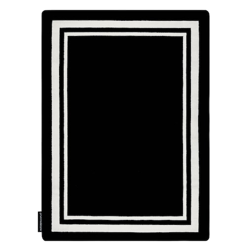 Dywan HAMPTON Border ramka czarny 160x220 cm