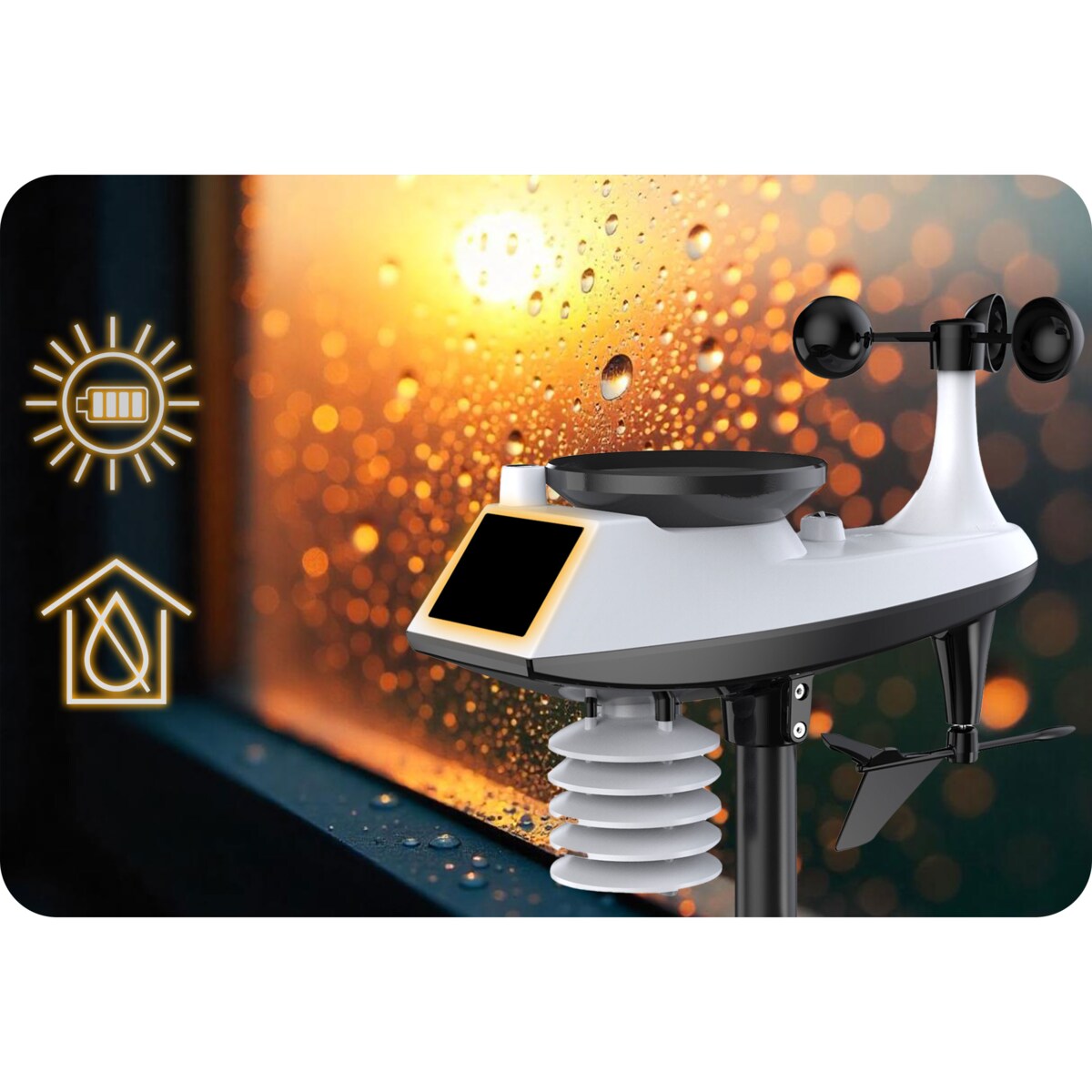 Bezprzewodowa stacja pogodowa pogody higrometr Berdsen