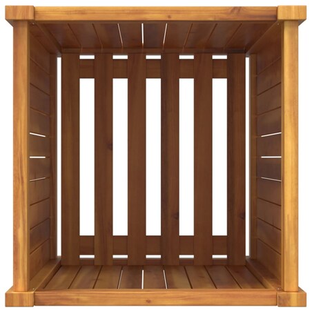 vidaXL Donica ogrodowa z wyściółką, 42x42x75 cm, lite drewno akacjowe