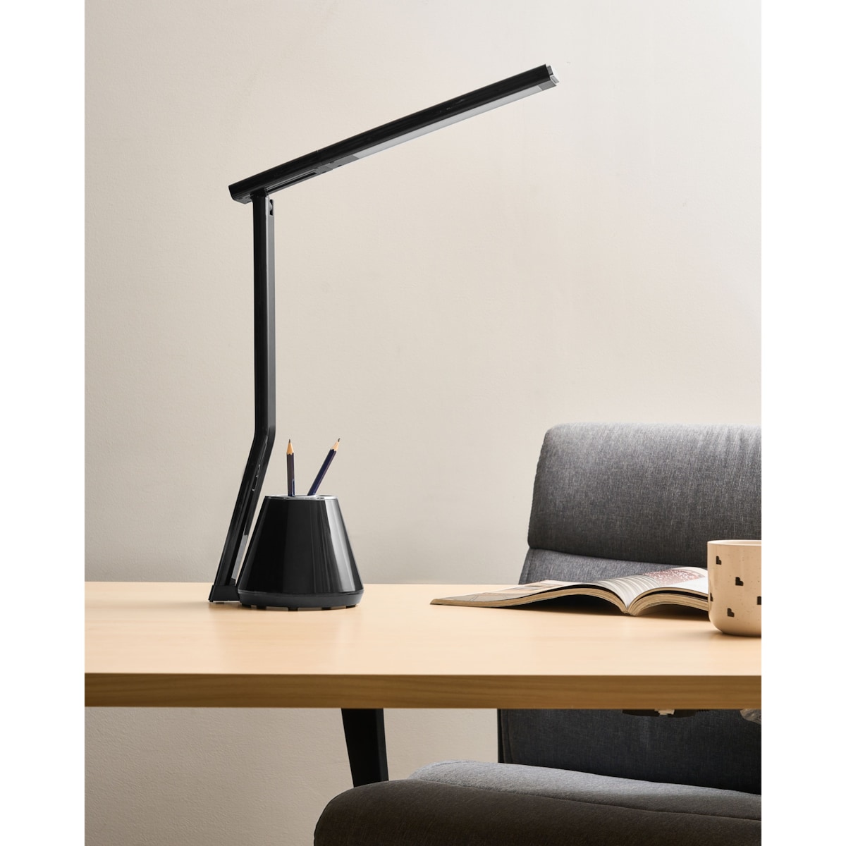 Lampa biurkowa LED DENEB Ze ściemniaczem Czarny