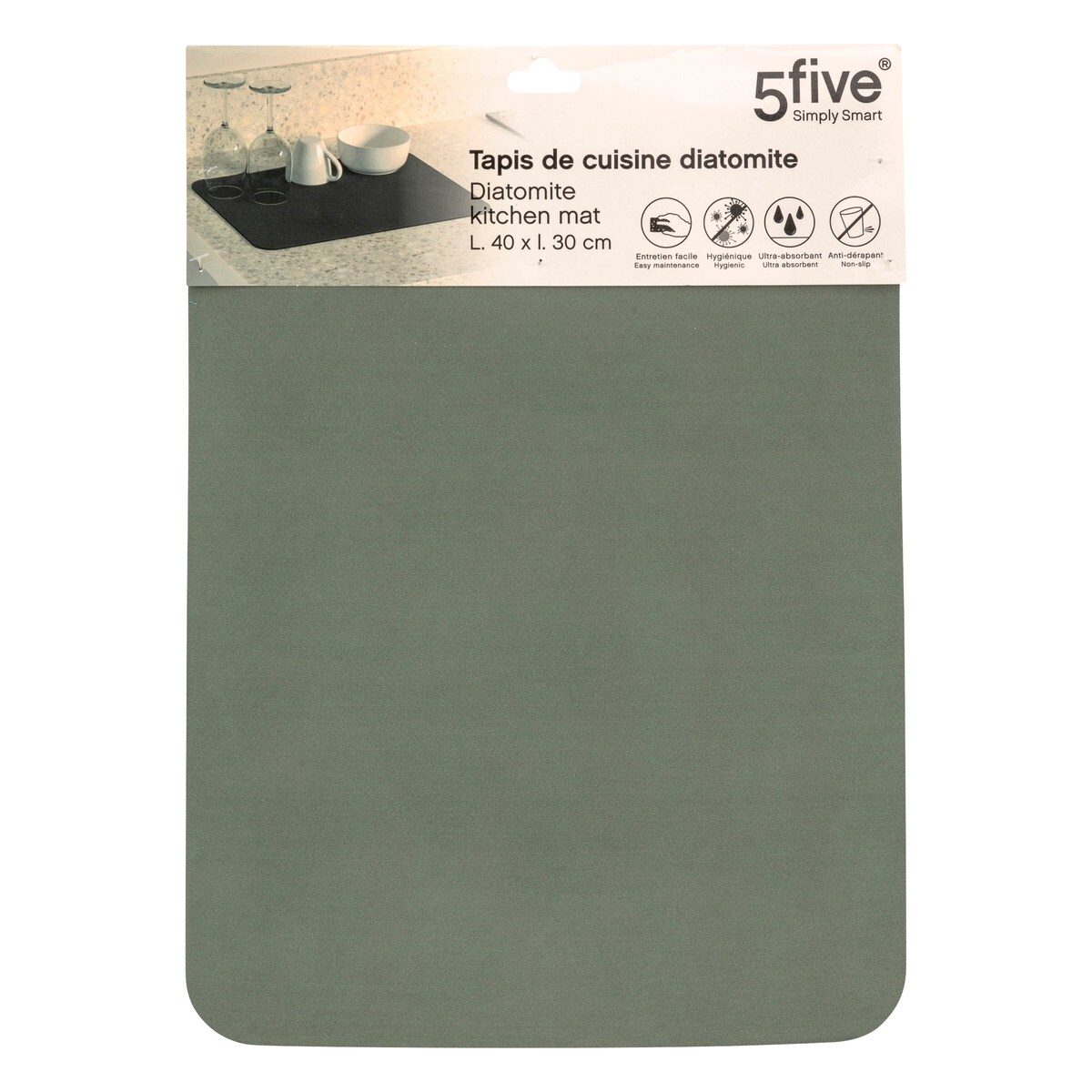 Diatomitowa mata do suszenia naczyń, 40 x 30 cm