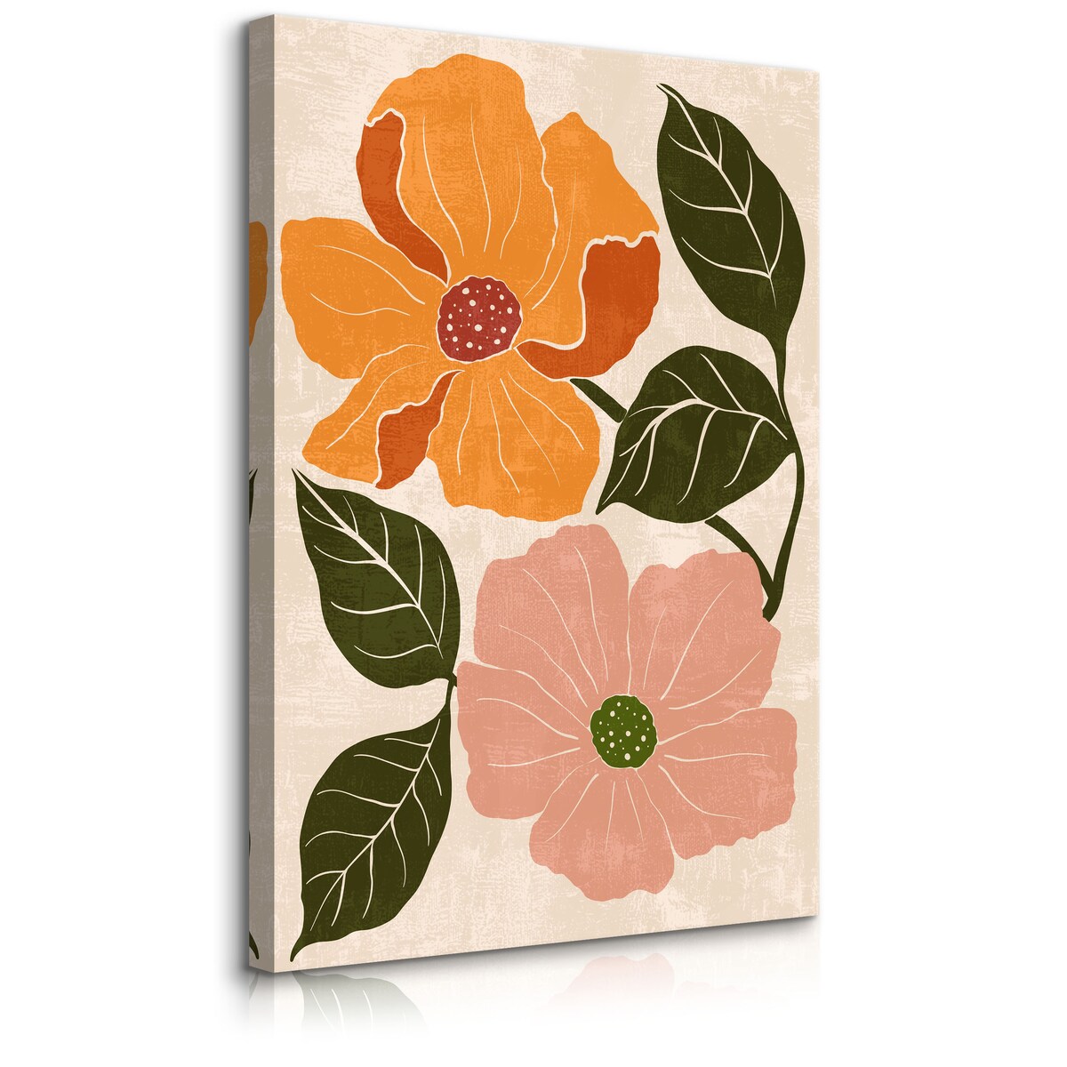 Obraz Różowe i Pomarańczowe Polne Maki 30x40cm