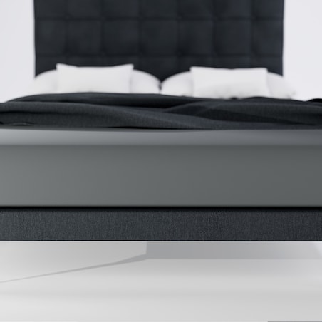 Prześcieradło grafitowe 200x200 PAN MATERAC elastyczne bawełniane z gumką