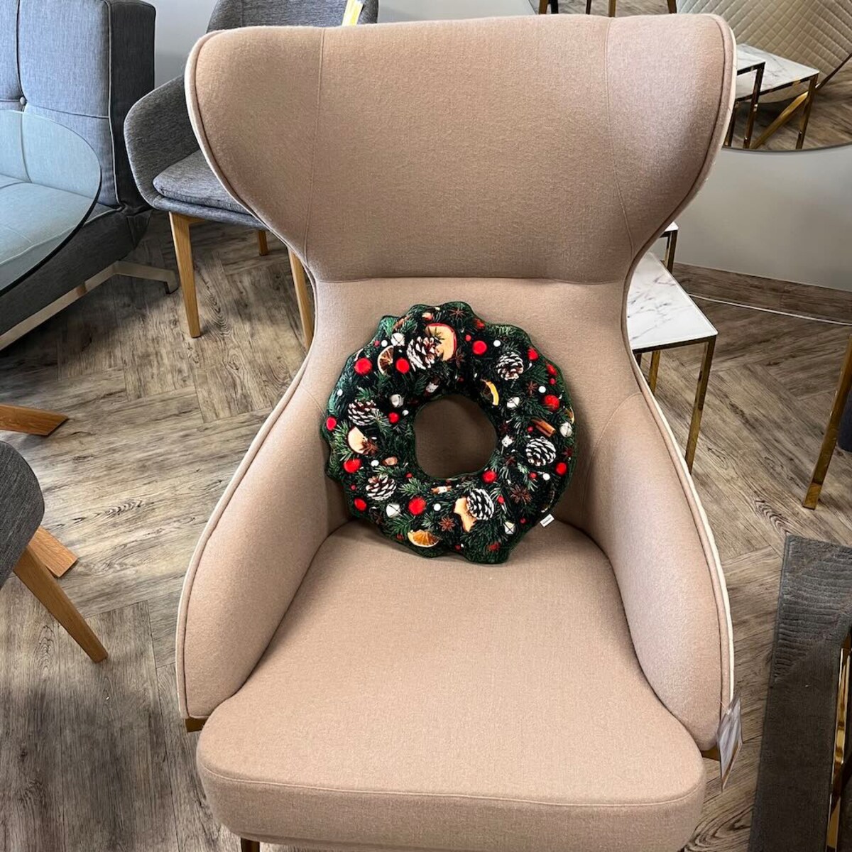 Poduszka Wianek mały świąteczny Boże Narodzenie