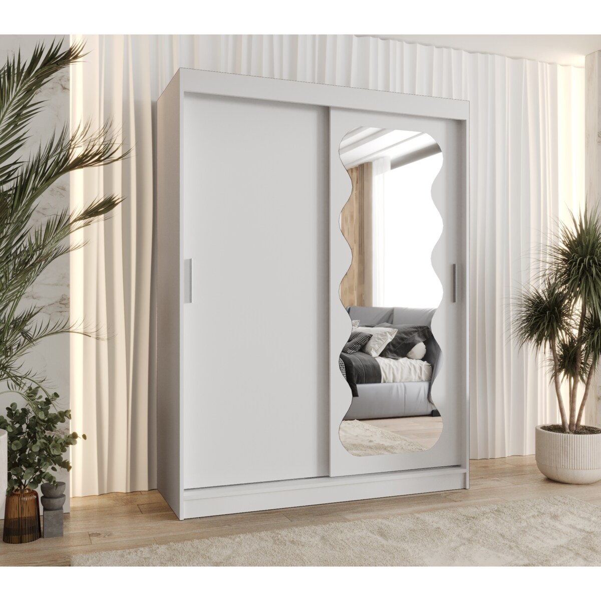 Szafa przesuwna SPOTI 150 biały