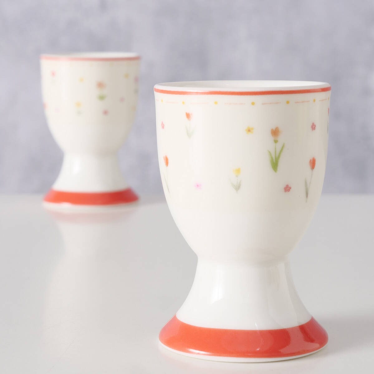 Kieliszek na jajko BLÜMI, wzór w kwiaty, Ø 5 cm