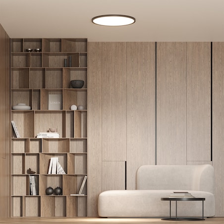 Plafon Light Prestige California czarny LED CCT 3000K 4500K 6500K 1 szt.