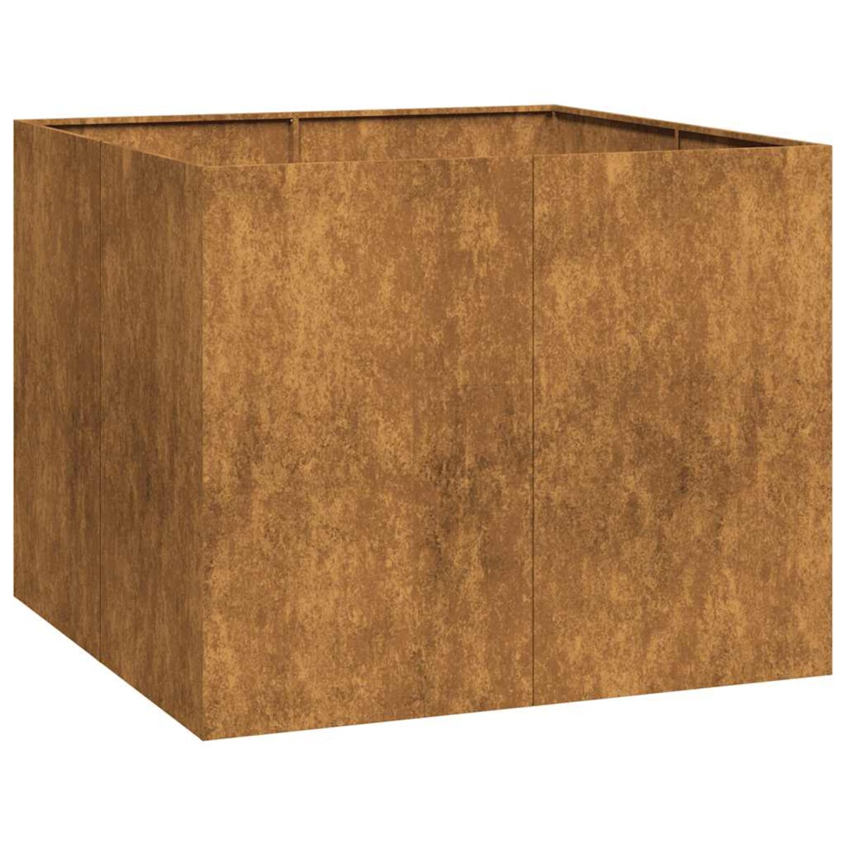 vidaXL Doniczka Rusty 100x100x80 cm Stal nierdzewna