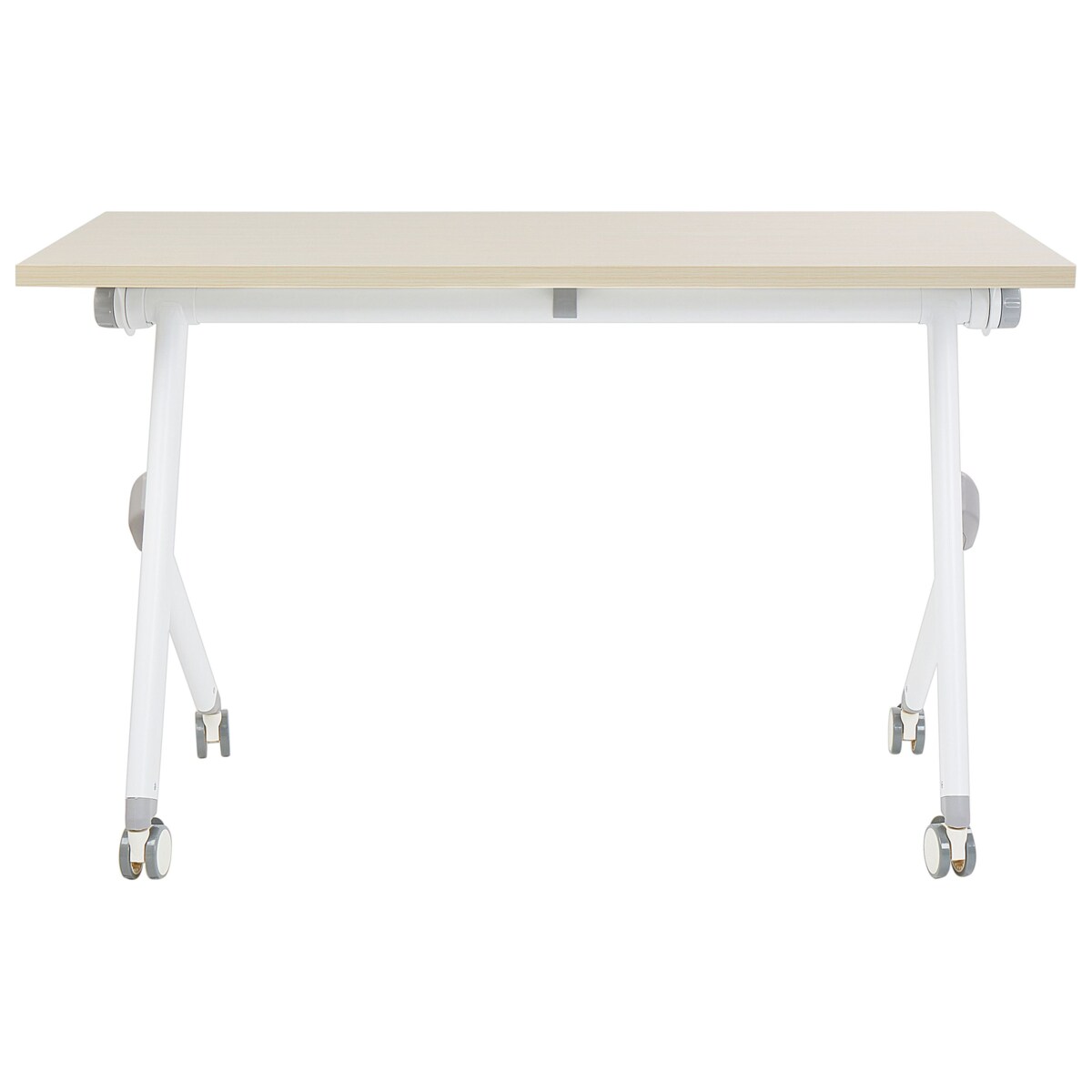 Składane biurko BENDI Jasnobrązowy 120 cm 60 cm Z kółkami