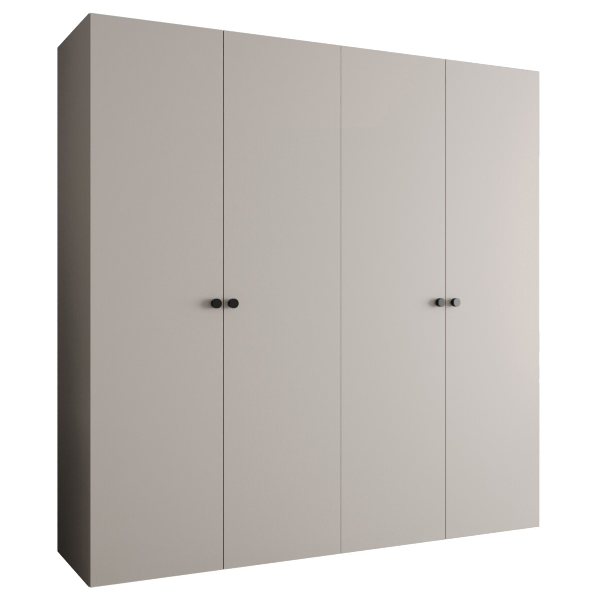 Szafa uchylna otwierana PARMA 1 200 wys. 202 cm Kaszmir + u. Czarny