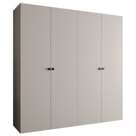 Szafa uchylna otwierana PARMA 1 200 wys. 202 cm Kaszmir + u. Czarny