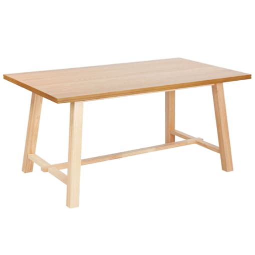 Stół do jadalni 160 x 90 cm jasne drewno BARNES