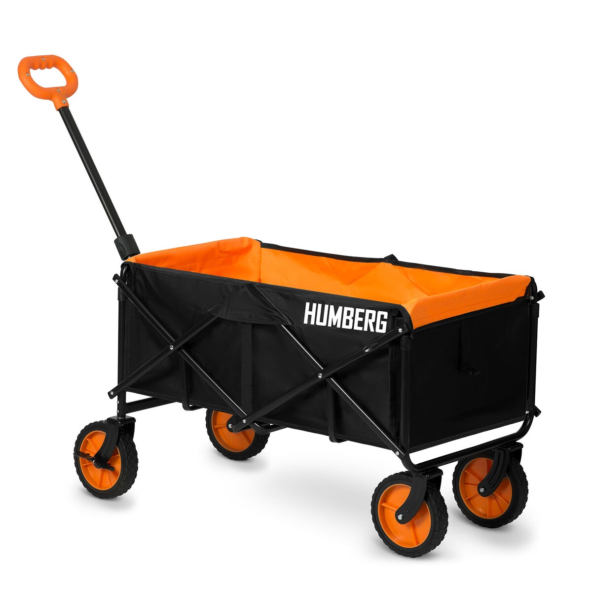 Wózek ogrodowy transportowy skladany Humberg 90 kg + siatka zabezpieczająca