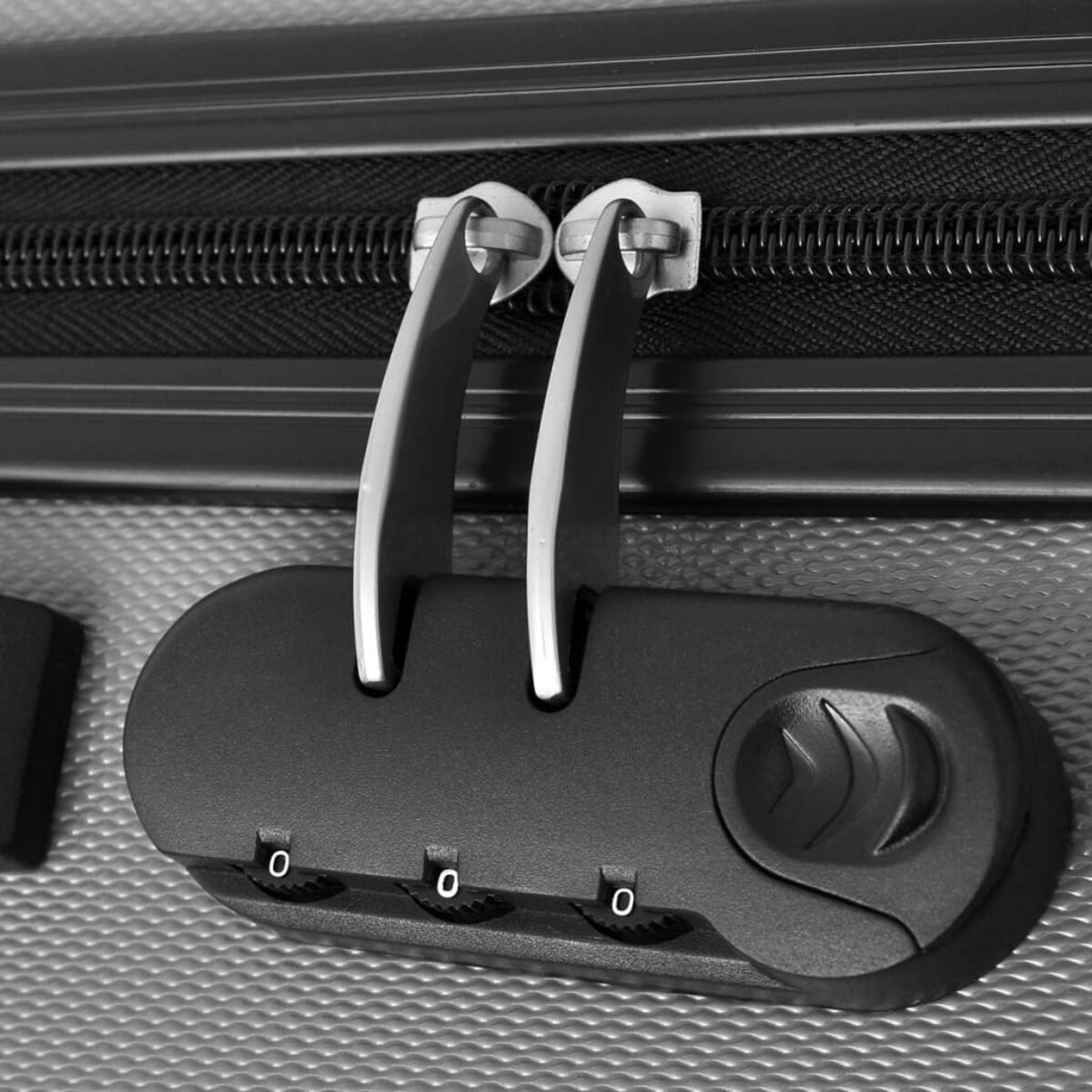 vidaXL Zestaw 3 walizek podróżnych, srebrny, 45,5/55/66 cm