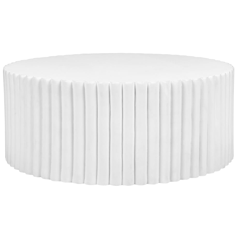 Okrągły stolik kawowy biały POZZA