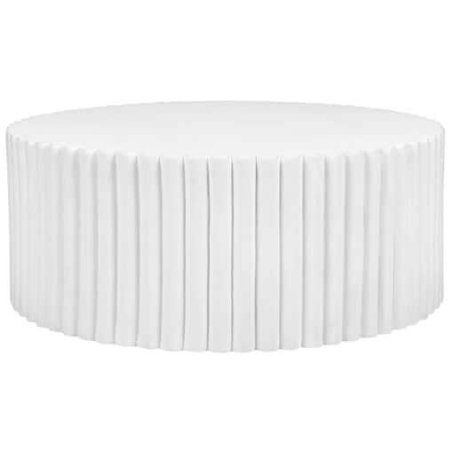 Okrągły stolik kawowy biały POZZA