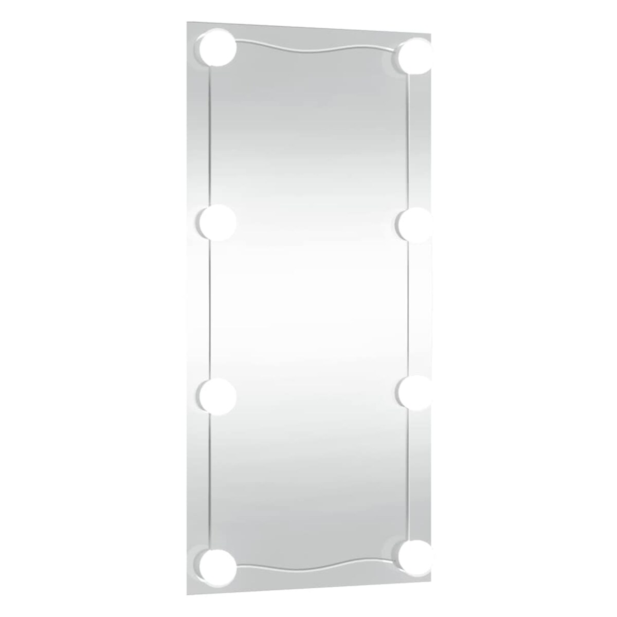 vidaXL Lustro ścienne z LED, 30x60 cm, szklane, prostokątne