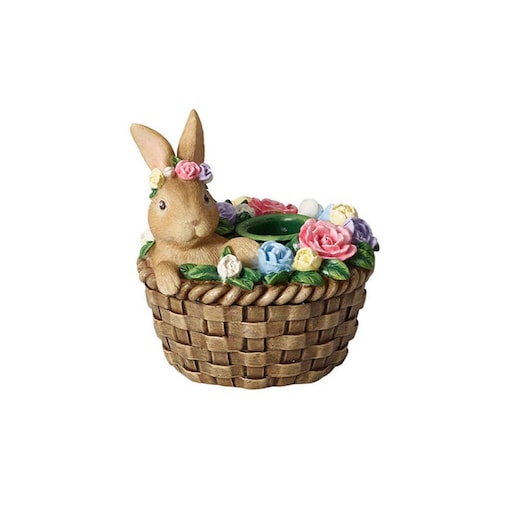 Świecznik królik w koszyku Spring Fantasy, 8.6 cm, Villeroy & Boch