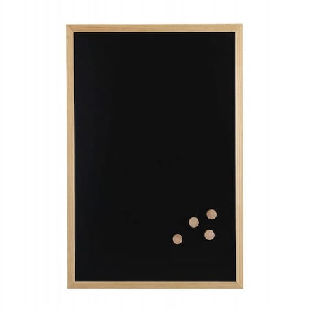 Tablica Kredowa magnetyczna Czarna z Ramką 60 x 40 na Ścianę do Zawieszenia