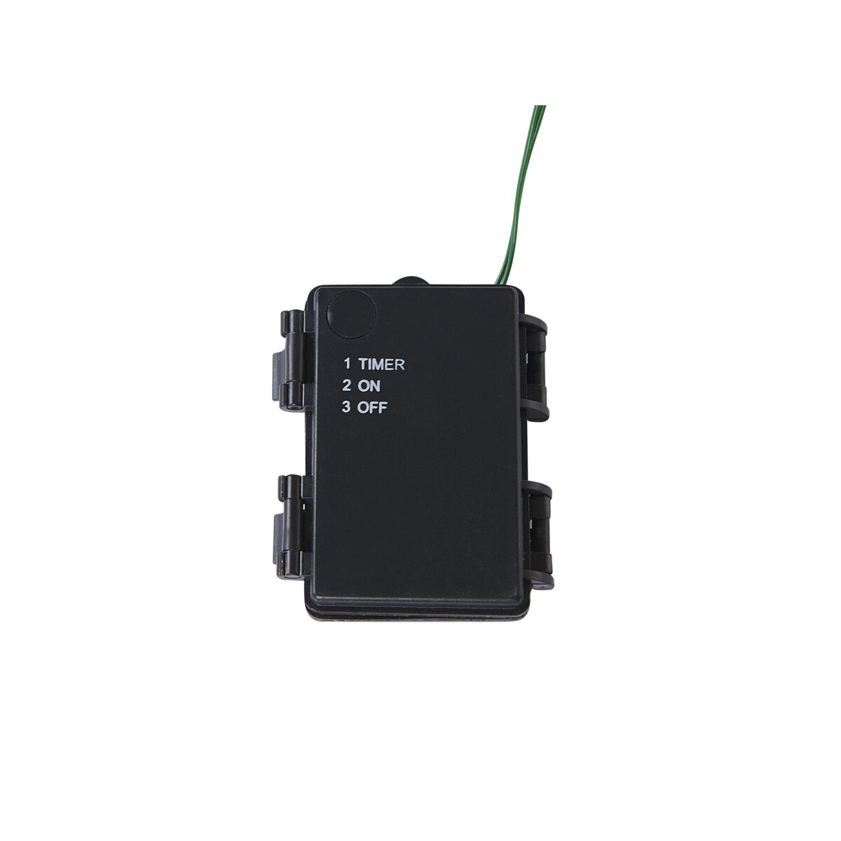 Ośnieżony wianek świąteczny ze światełkami ⌀ 55 cm biały WHITEHORN