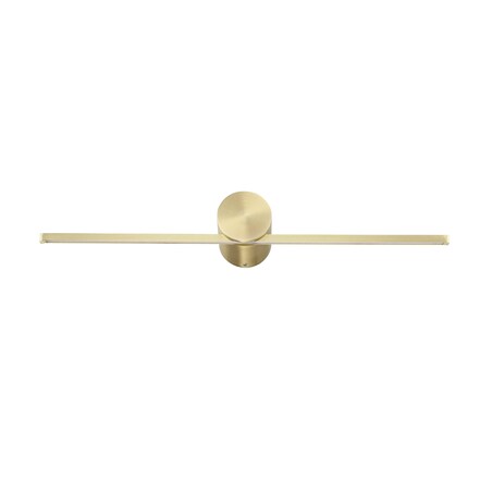 Złota lampa ścienna Modern Slim LP-777/1W M GD LED 6W kinkiet podłużny łazienkowy