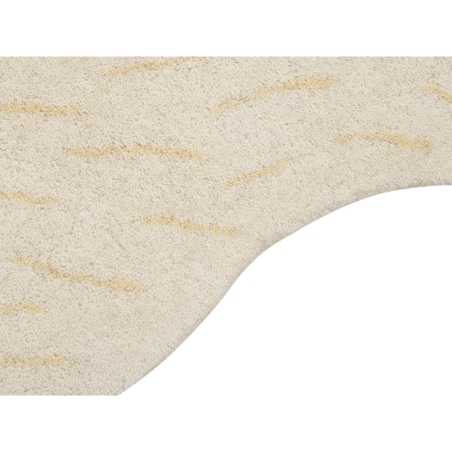 Dywan dziecięcy wełniany niedźwiedź polarny 100 x 160 cm biały IOREK